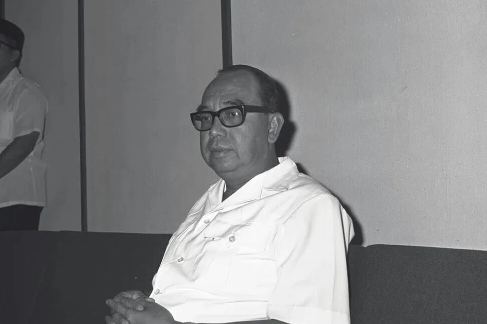 Malaysia Acting Prime Minister Tun Abdul Razak during a visit to Singapore, on July 24, 1965.