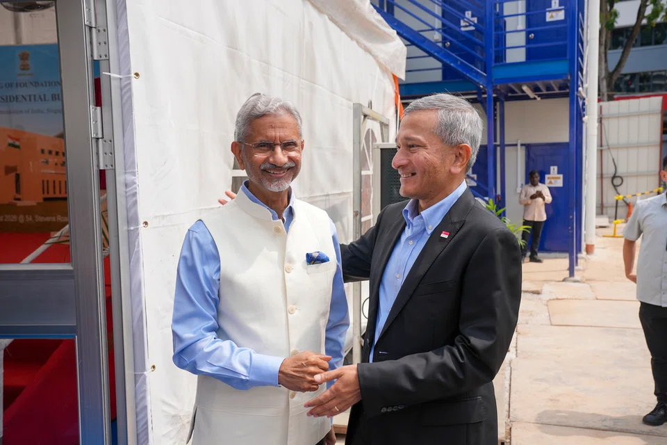 Dr Jaishankar and Dr Balakrishnan ahead of the ceremony.
