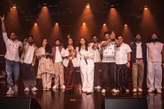 Members of Aarpo during the band’s Stamford Arts Centre gig.
