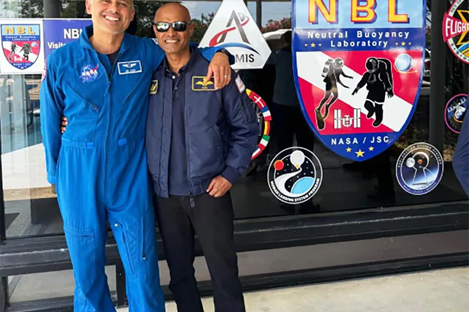 Astronauts designate Anil Menon and Prasanth B Nair in the USA.