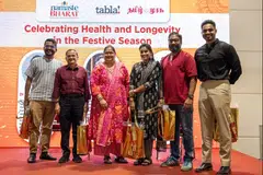 From left: tabla! editor Venga Subramaniam, Tamil Murasu editor T Raja Segar, DeIdeaz founder Poornima Kamath, moderator Agalyah Maniam, Master Vans, Haresh Singaraju.