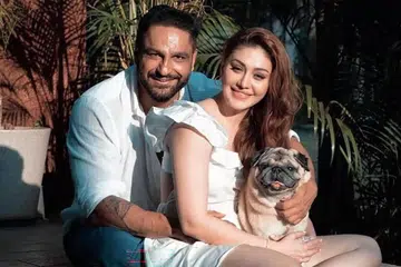 Actress Shefali Jariwala with her husband Parag Tyagi.