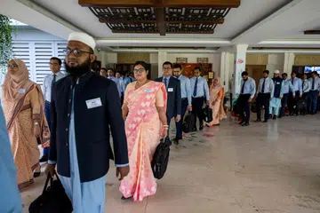 Newly recruited officers attending training session at the Bangladesh Public Administration Training Centre (BPATC) in Savar in Sept.
