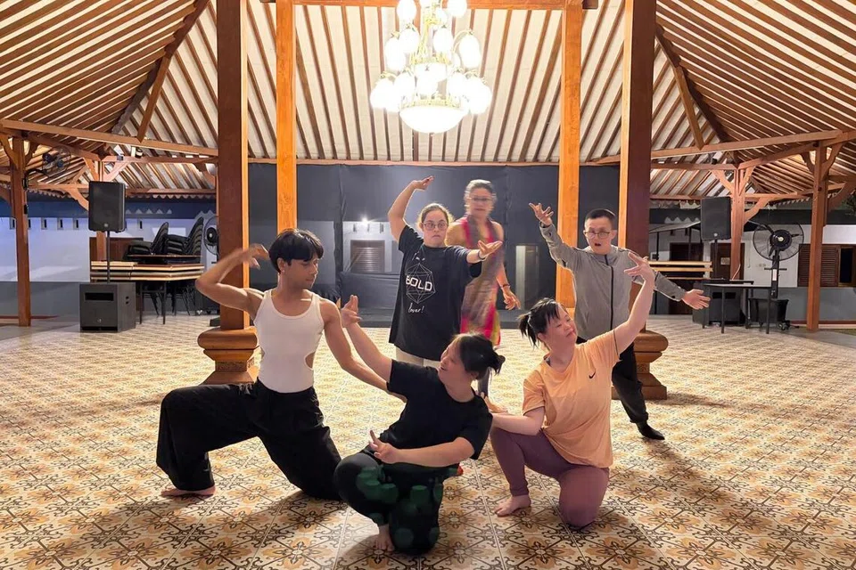 DADC dancers during a rehearsal session for their BSF performance.