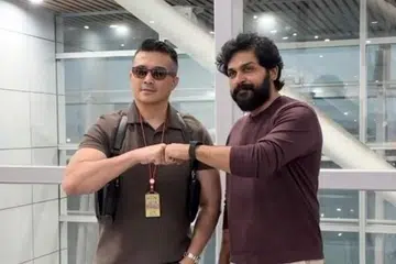 Tamil actor Karthi visited Malaysia on Nov 2 to promote Banduan.