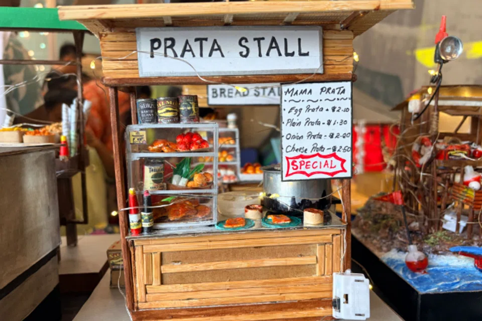 Miniature models of shophouses and stalls from back in the day gave visitors a glimpse of what Singapore was like.