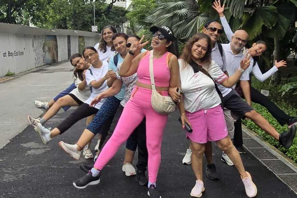The participants took pictures at earmarked stops along the walk, which aimed to support women’s mental and physical health.