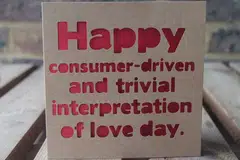 A day for retailers, not romantics