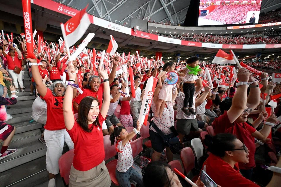 Spectators at the National Stadium on Aug 9, 2026.