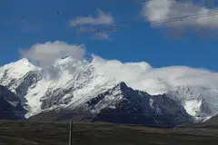 Snow-covered peaks of the Himalayas during an organised media tour, in Shigatse, Tibet Autonomous Region, China September 6, 2026.