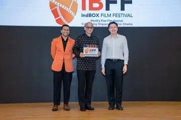 (From left) Mr Saleem Hadi, President Tharman Shanmugaratnam and MP for West Coast-Jurong West GRC Shawn Huang at iBFF’s launch.