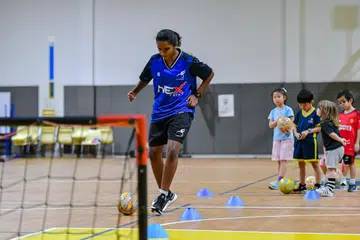 Harini during her coaching sessions.