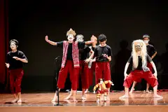 A scene from St Gabriel’s Secondary School’s play inspired by Asian puppetry