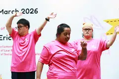 Mr Gautam Shet and Mrs Namrata Shet with their sons Thasmay and Thashvin. 