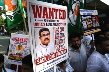 Thousands of protesters had demanded the resignation of Education Minister Dharmendra Pradhan over examination paper leaks.