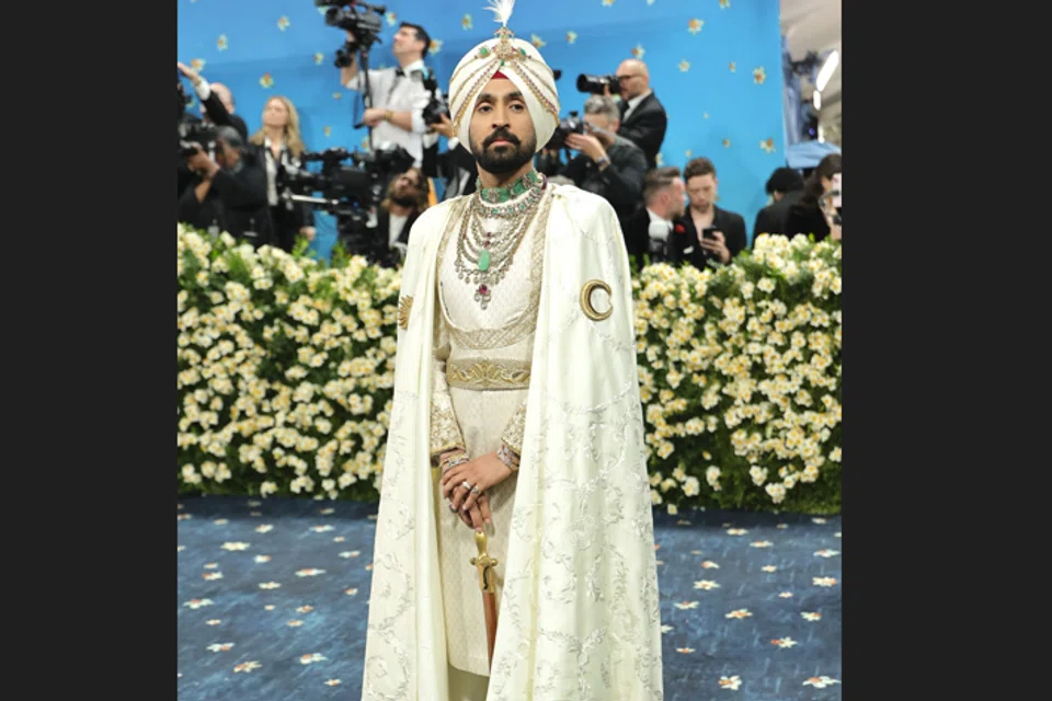 Diljit Dosanjh attends the 2025 Met Gala Celebrating “Superfine: Tailoring Black Style” at Metropolitan Museum of Art on May 05, 2025 in New York City.