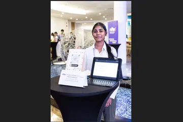 Thara Shivani Prem Anandan, 15, from Yio Chu Kang Secondary School, who presented “Duckling’s Study Heaven”, a concept for a study space tailored to students who are prone to distraction