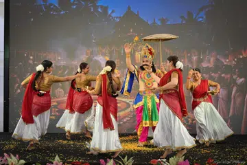 A dance-drama production featuring King Mahabali.