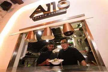 Allo owner and head chef Andrew Seah with his sous chef Prince Koshinder.