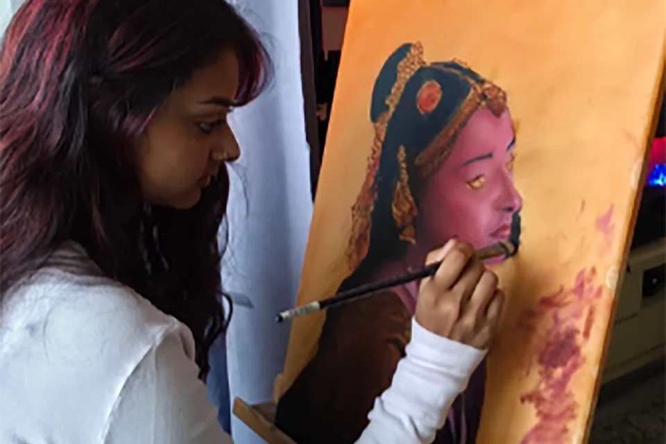 Artist Ankitha Dileep.