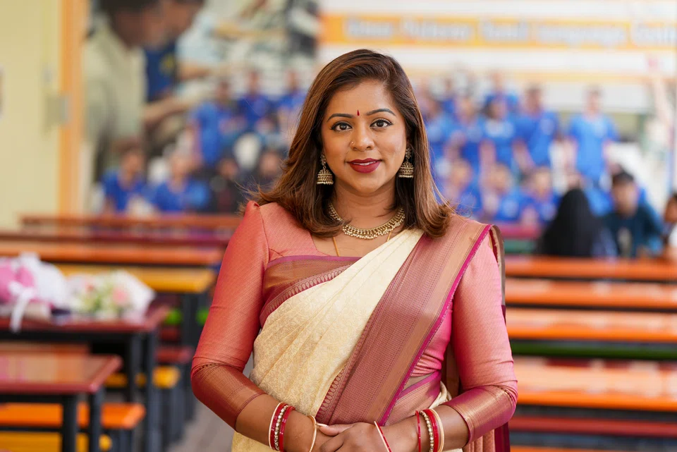 Fuhua Primary School Tamil teacher, Mdm A. Sumathi, 33.