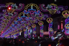 The decorations stretching 2km along Serangoon Road will shine brightly over the next month.