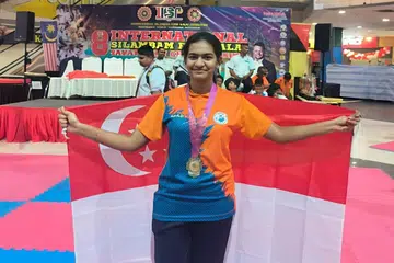 Ms Swetha Chokkanathan won a silver medal at the 8th International Silambam Porr Kalai Invitation Championship, held in August 2025