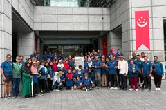Approximately 120 participants took part in the 8,500 steps walk.
