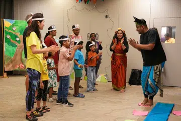 One of the highlights of IHC’s festival was the interactive storytelling session for children on the book “The Garden of New Beginnings”.