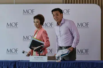 Senior Minister of State for Trade and Industry and Culture, Community and Youth Low Yen Ling and Transport Minister and Second Minister for Finance Jeffrey Siow announced the second tranche of assistance measures