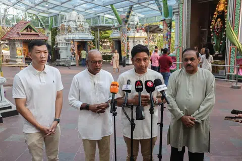 Minister of State for Culture, Community and Youth, Dinesh Vasu Dash announced the plans for SGAT to the media at HTSB on March 28. Also present were Nee Soon East division MP Jackson Lam, Minister for Home Affairs K. Shanmugam and Mr R. Ravindran, former MP and chairman of SGAT’s board of trustees.