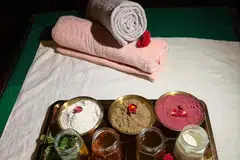 Herbal ingredients for ayurvedic treatment.