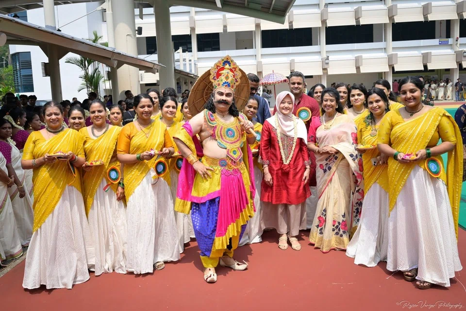 King Mahabali – the benevolent mythical ruler whose annual homecoming is central to Onam – made his customary appearance.