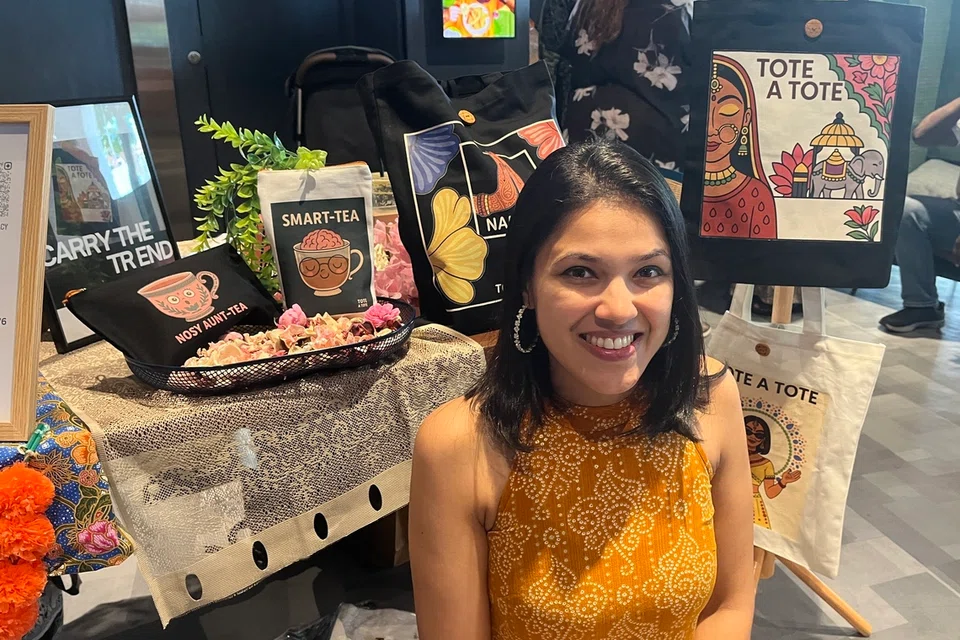 Ms Stephanie Pinto started her totebag business, Tote A Tote, only about four months ago.