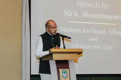 Guest-of-honour K. Shanmugam, Minister for Home Affairs and Law and NUS TLS alumnus, commended the society’s contributions in his speech.
