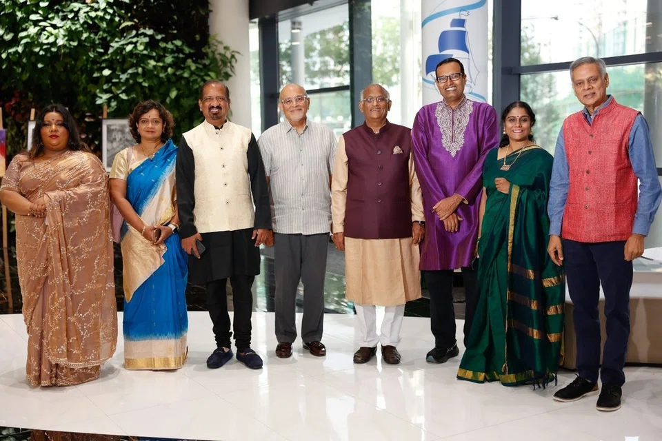 SIFAS president K.V. Rao (fifth from left) recalled how the institution had grown from just 12 founding members in 1949 to become an established part of Singapore’s arts and cultural landscape.