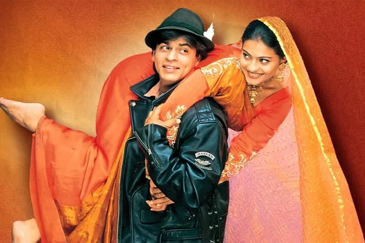 Shah Rukh Khan and Kajol in Dilwale Dulhania Le Jayenge.