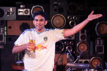 Rishi Vadrevu plays Jim, who deals with mental health issues and alcoholism across the play.