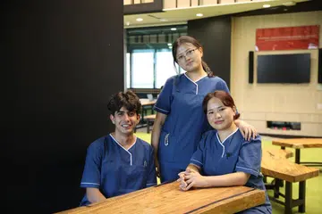 Pushpa Lal Adhikari, a staff nurse at Tan Tock Seng Hospital (TTSH), Darmita Rai, a staff nurse, NCID and Chimi Wangmo, a staff nurse, TTSH are among the six nurses from Bhutan working at these institutions.