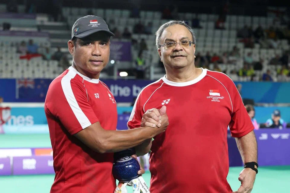 Khirmern Mohamad (left) and Mawjit Singh have been partners in the national para-lawn bowls team for the last four years.