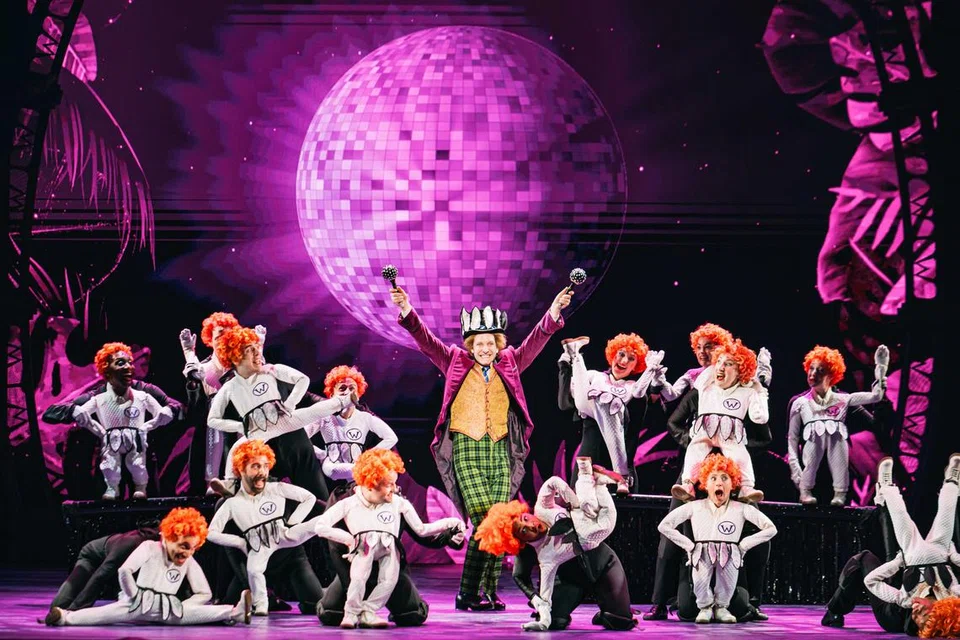 A scene from the Charlie and the Chocolate Factory musical.