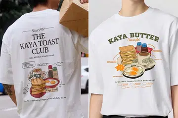 Tees with local dishes and delicacies.
