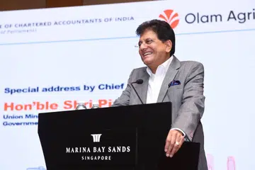 MInister Piyush was in Singapore with other key Indian ministers to attend the  fourth India-Singapore Ministerial Roundtable (ISMR).