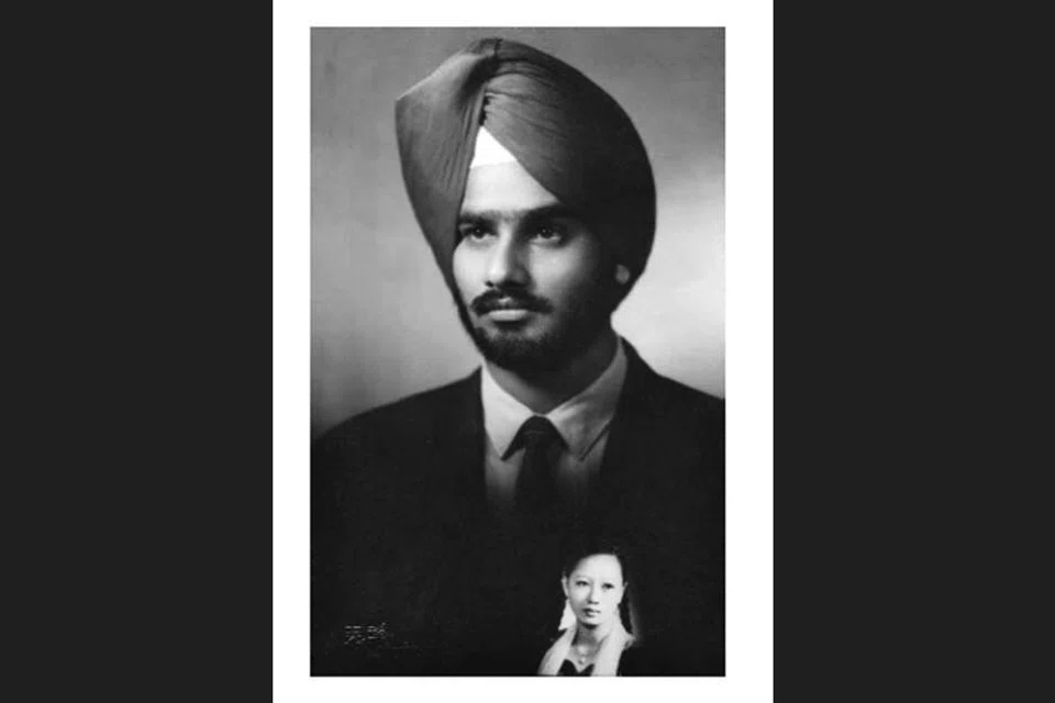 Chainchal Singh with Dip Kaur placed over his heart.