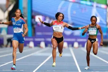 Shanti Pereira clocked a season’s best of 22.81 seconds in the 200m semi-finals.
