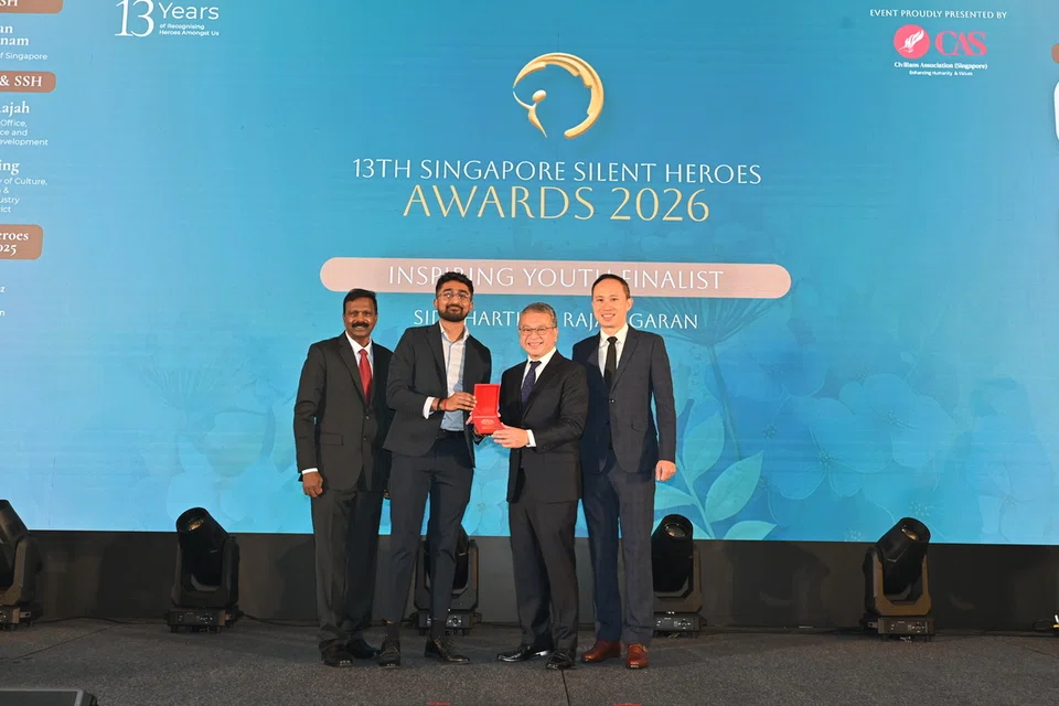 Mr Siddharthen Rajasegaran was one of the 2026 SSH Inspiring Youth Award finalists.
