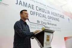 Jamae Chulia Heritage official opening on Saturday, 24 October 2026 in Chinatown.