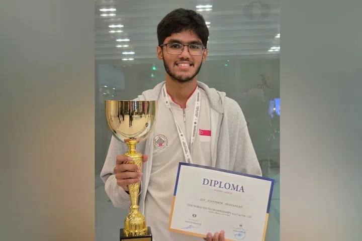 Singapore’s youngest grandmaster Siddharth Jagadeesh wins the World Youth Chess Championships in Albania.