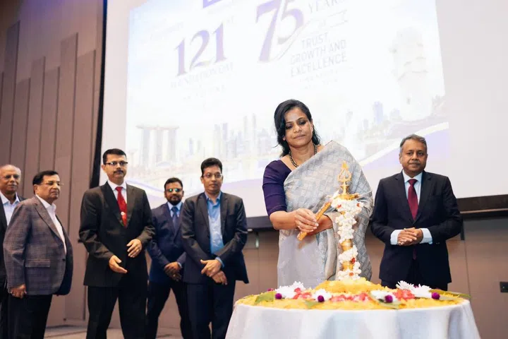 Ms Sudhi Choudhary, Deputy High Commissioner of India to Singapore, at the celebration.