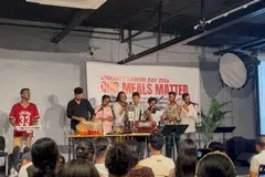 The Bangladeshi folk band consisting of migrant workers.